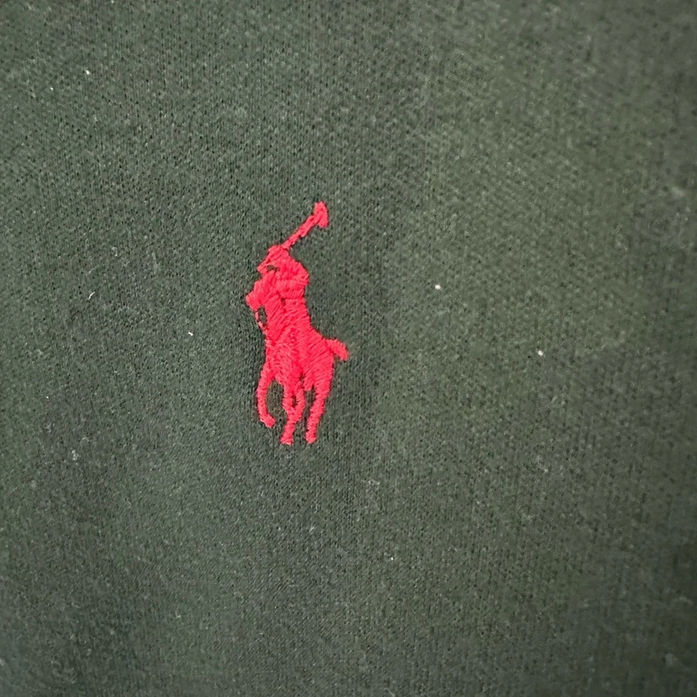 Polo Ralph Lauren Men's Dark Green Polo Shirt size Large Long Sleeve